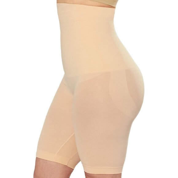 💫 Women High-Waisted Shapewear Cream Tummy Control Shorts Faja Body Underwear